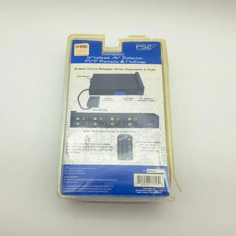 Intec Compact Wireless AV Selector DVD Remote & Multiap Unopened - Picture 8 of 11